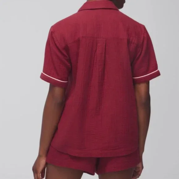 NWT Soma Cotton Gauze Short-Sleeve Pajama Set - Picture 4 of 12